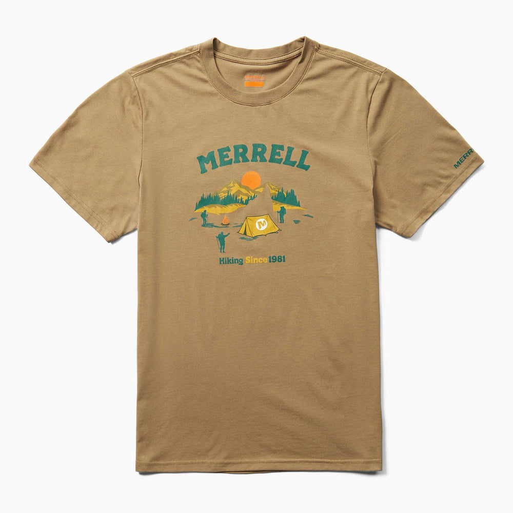 Merrell Arched Camp Tee Sepia Tint | Men Tops