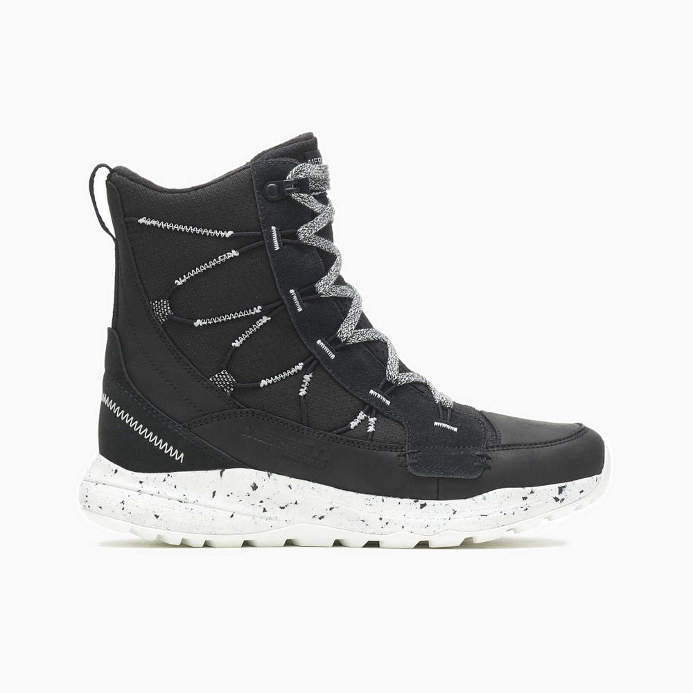 Merrell Bravada 2 Thermo Mid Waterproof Black/white | Women Winter Boots