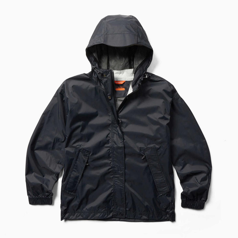 Merrell Fallon Rain Jacket Black | Women Outerwear
