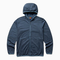 Merrell Geotex Full Zip Hoodie Captains Blue Heather | Men Tops