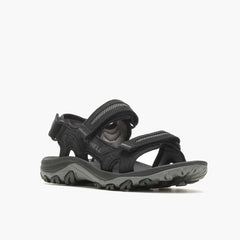 Merrell Huntington Convertible Leather Black | Men Sandals