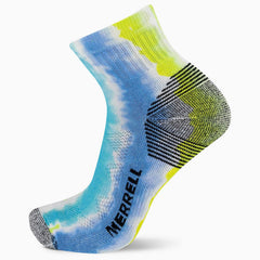 Merrell Moab 360 Print Painted Stripes Quarter Sock Blue Multi | Women/Men Socks
