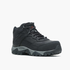 Merrell Moab Adventure Mid Waterproof Carbon Fiber Wide Width Black | Men Wide Widths