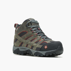 Merrell Moab Vertex Mid Waterproof Comp Toe Work Boot Pewter | Men Boots