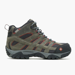 Merrell Moab Vertex Mid Waterproof Comp Toe Work Boot Pewter | Men Boots