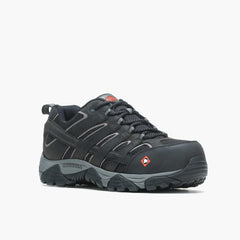 Merrell Moab Vertex Vent Comp Toe Work Shoe Wide Width Black | Men Wide Widths