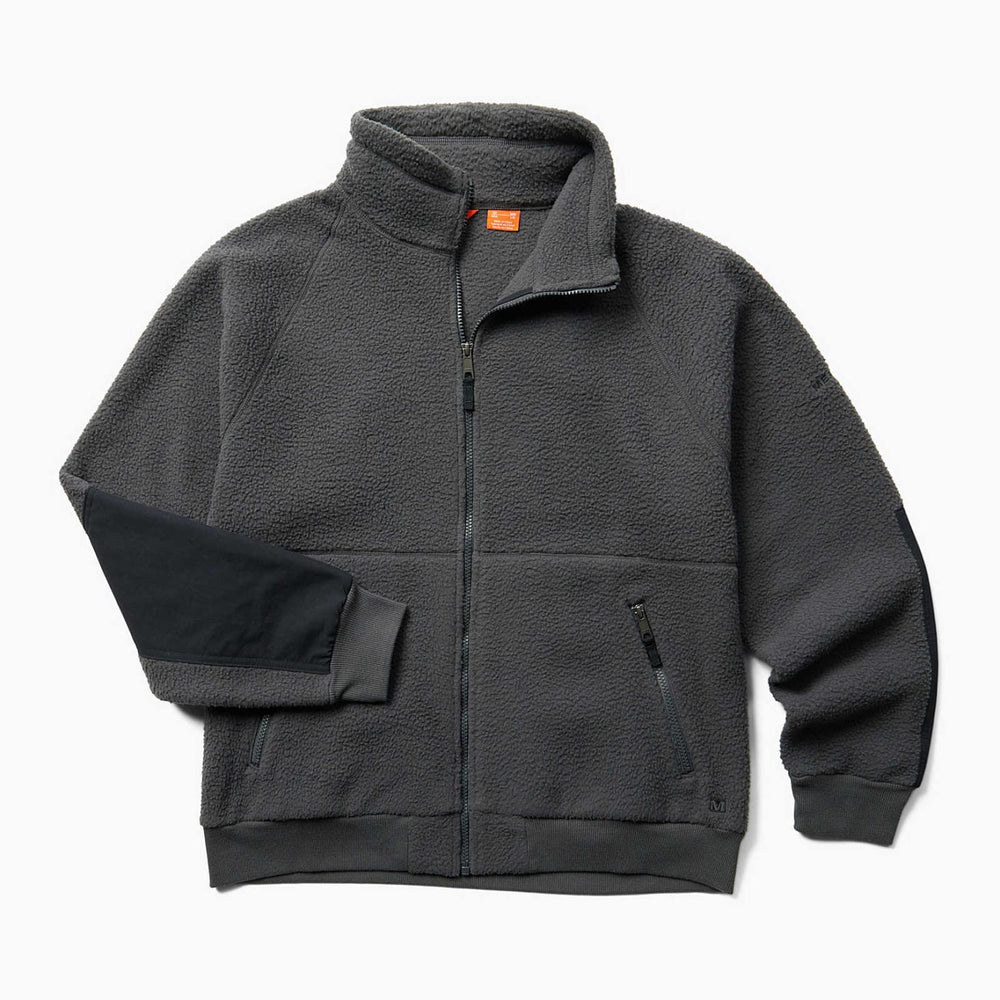 Merrell Sherpa Full Zip Asphalt | Men Outerwear