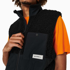Merrell Sherpa Mixup Vest Black | Men Tops