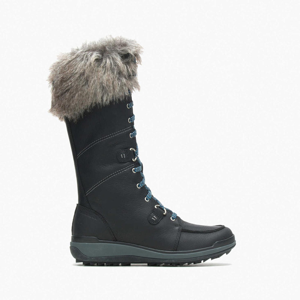 Merrell Snowcreek Tall Polar Waterproof Black | Women Boots