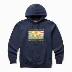 Merrell Sun Burst Fleece Hoody Navy Heather | Men Tops