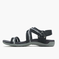Merrell Terran 3 Cush Lattice Wide Width Black | Women Sandals