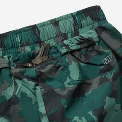 Merrell Trail Running Short Sea Moss Leaf Print | Women Bottoms