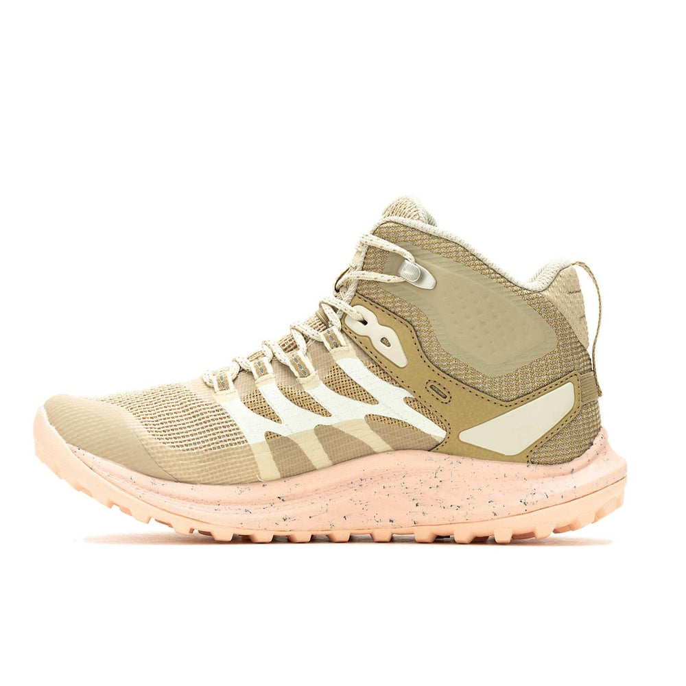 Merrell Antora 3 Mid Waterproof Khaki/peach | Women Sneakers
