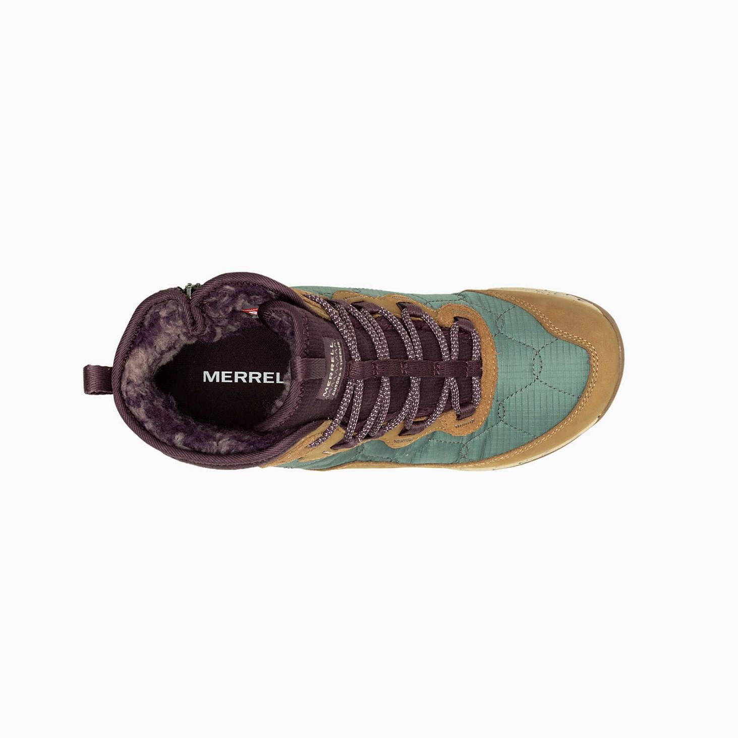 Merrell Antora 3 Thermo Mid Zip Waterproof Forest | Women Sneakers
