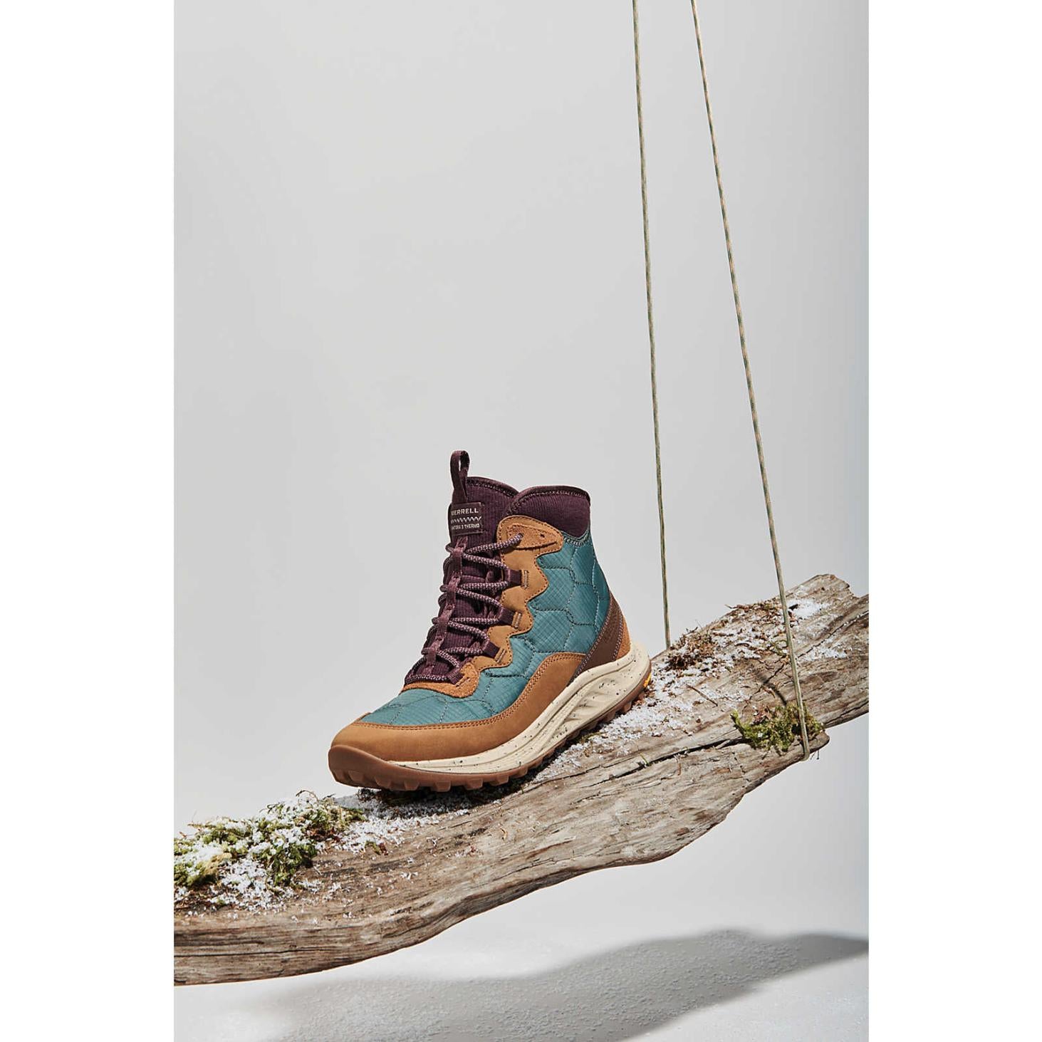 Merrell Antora 3 Thermo Mid Zip Waterproof Forest | Women Sneakers