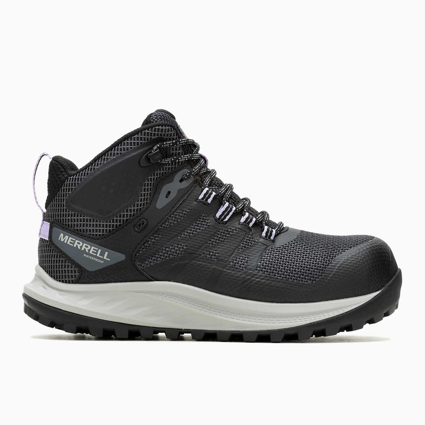 Merrell Antora Mid Waterproof Carbon Fiber Shoe Black | Women Boots