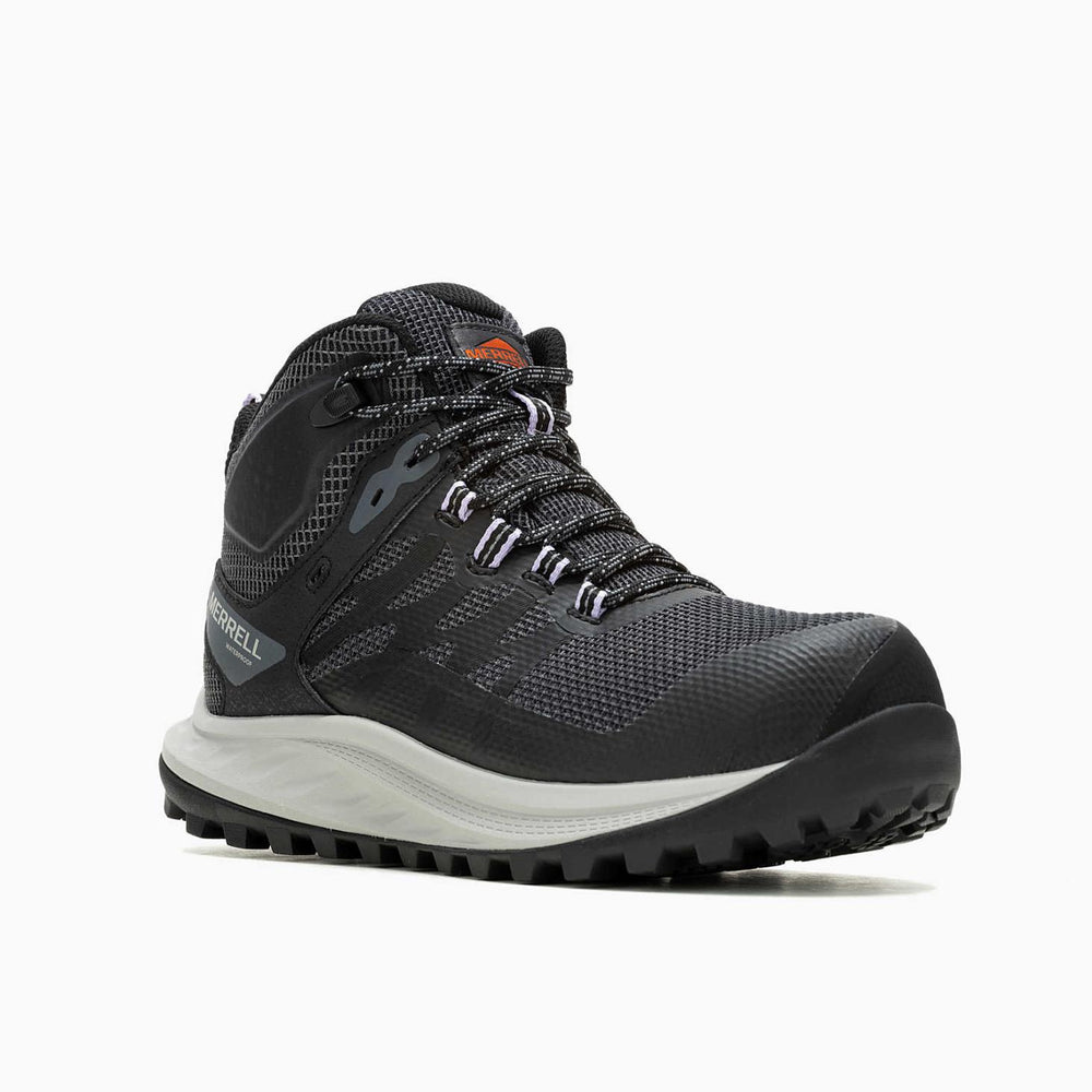 Merrell Antora Mid Waterproof Carbon Fiber Shoe Black | Women Boots