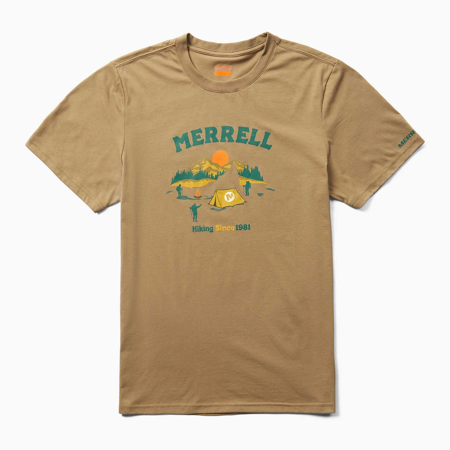 Merrell Arched Camp Tee Sepia Tint | Men Tops