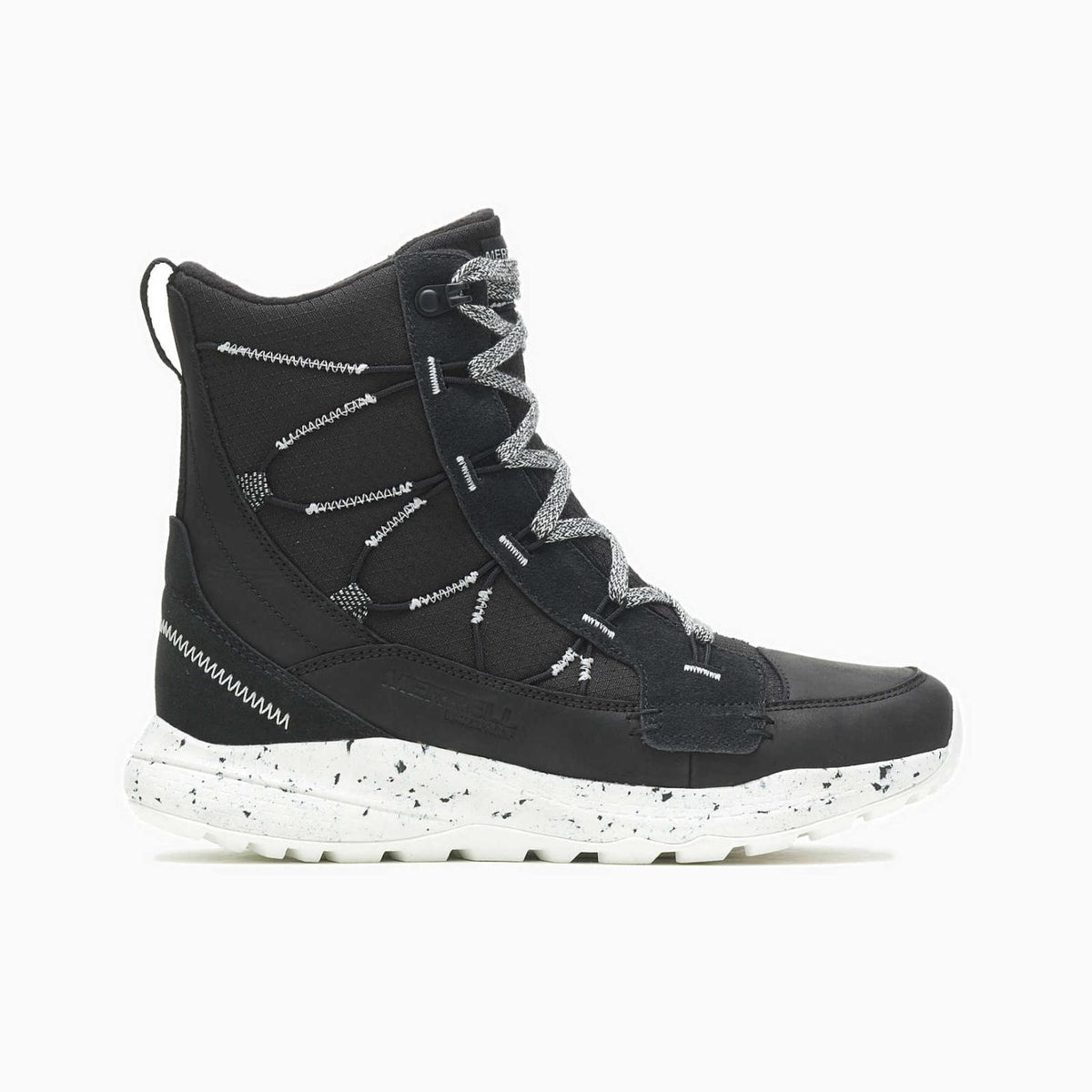 Merrell Bravada 2 Thermo Mid Waterproof Black/white | Women Winter Boots