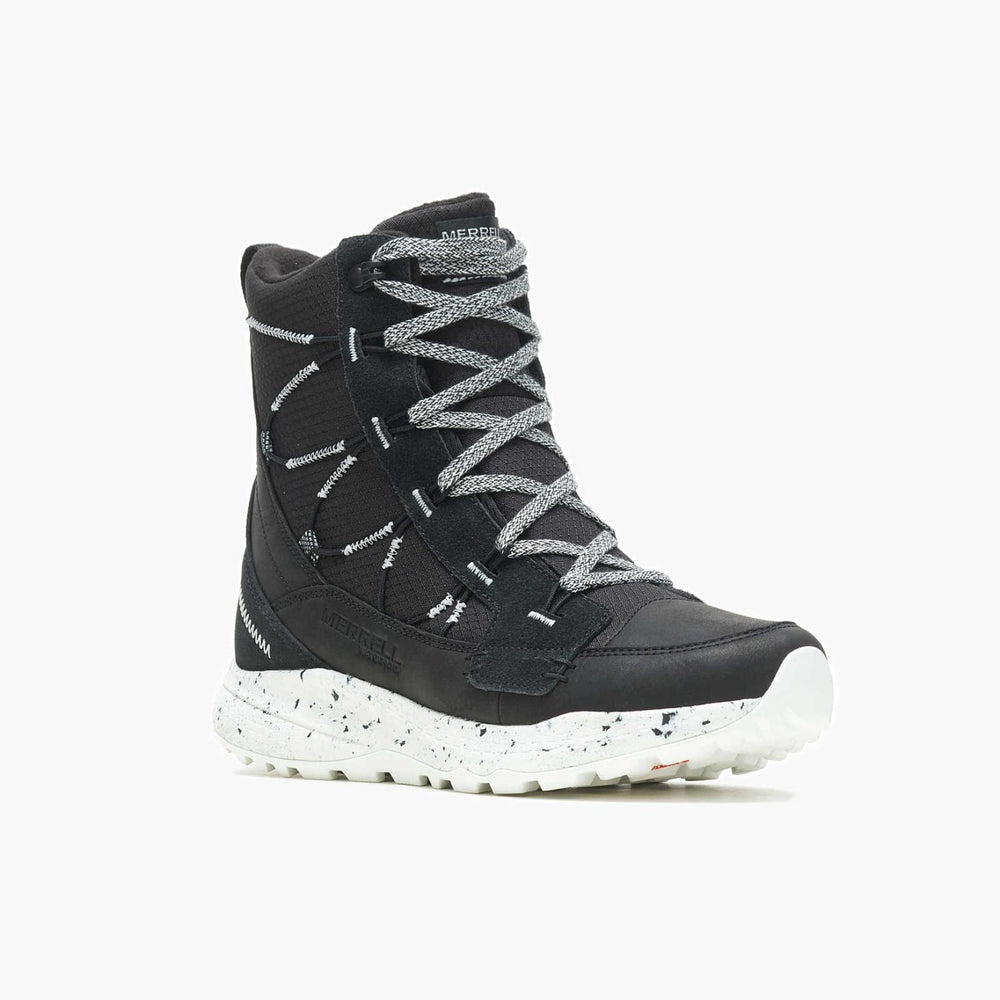 Merrell Bravada 2 Thermo Mid Waterproof Black/white | Women Winter Boots