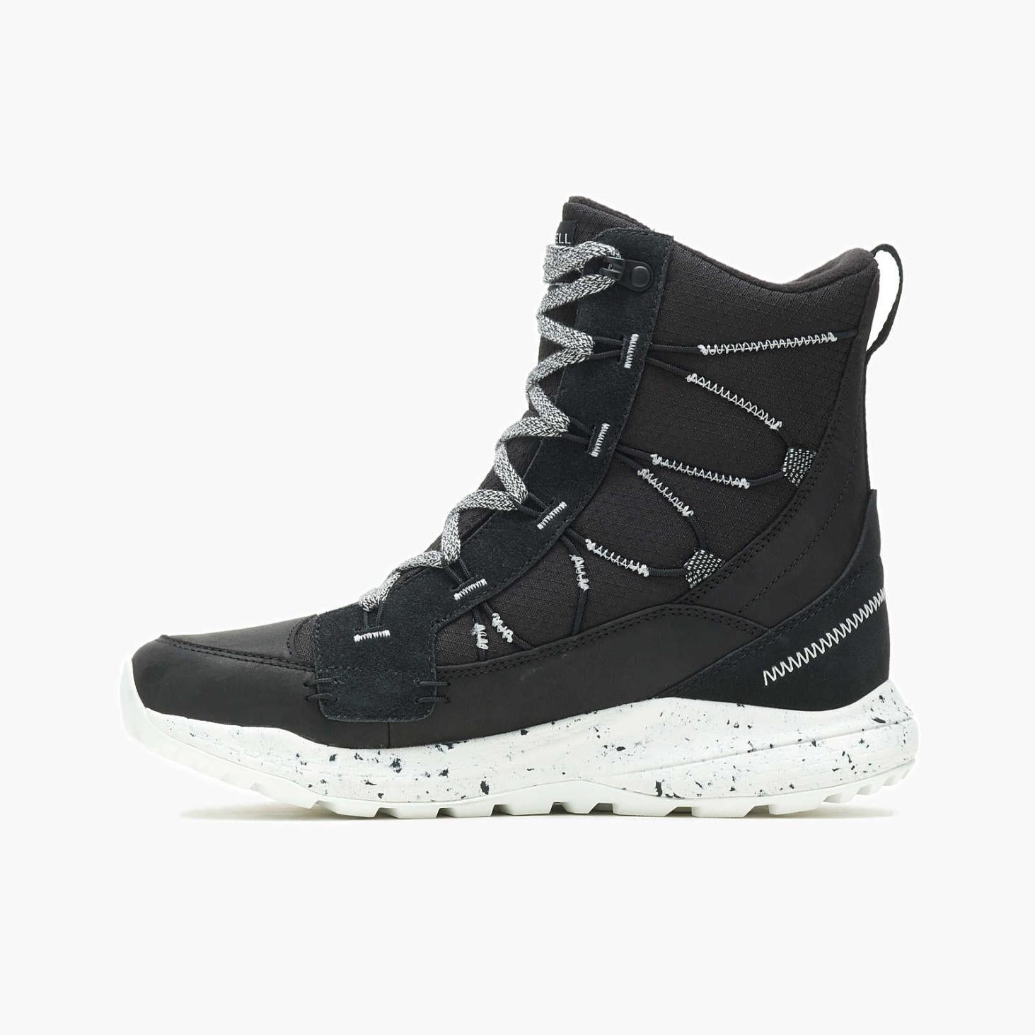 Merrell Bravada 2 Thermo Mid Waterproof Black/white | Women Winter Boots