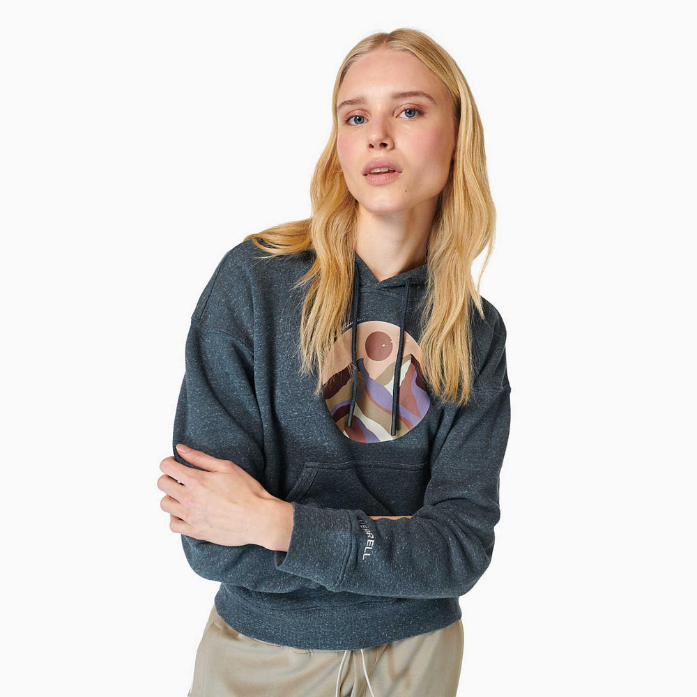 Merrell Circle Outside Hoody Navy Heather | Women Tops