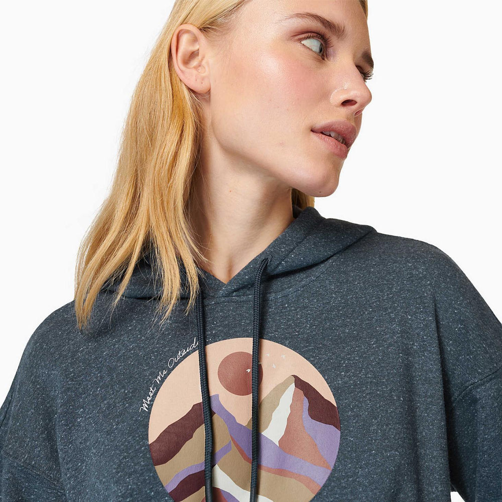 Merrell Circle Outside Hoody Navy Heather | Women Tops