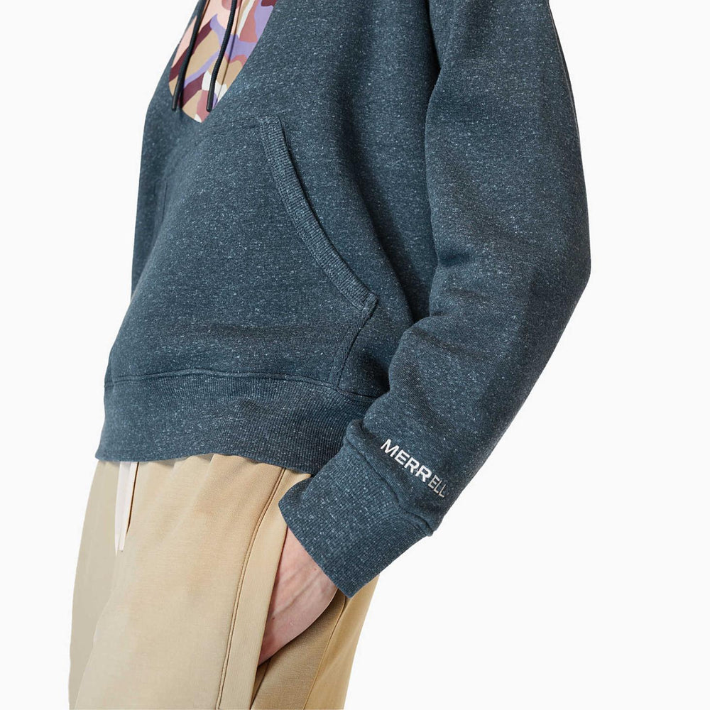 Merrell Circle Outside Hoody Navy Heather | Women Tops