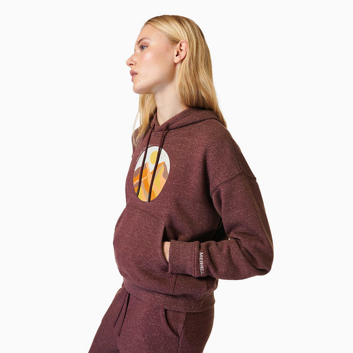 Merrell Circle Outside Hoody Wine Tasting Heather | Women Tops