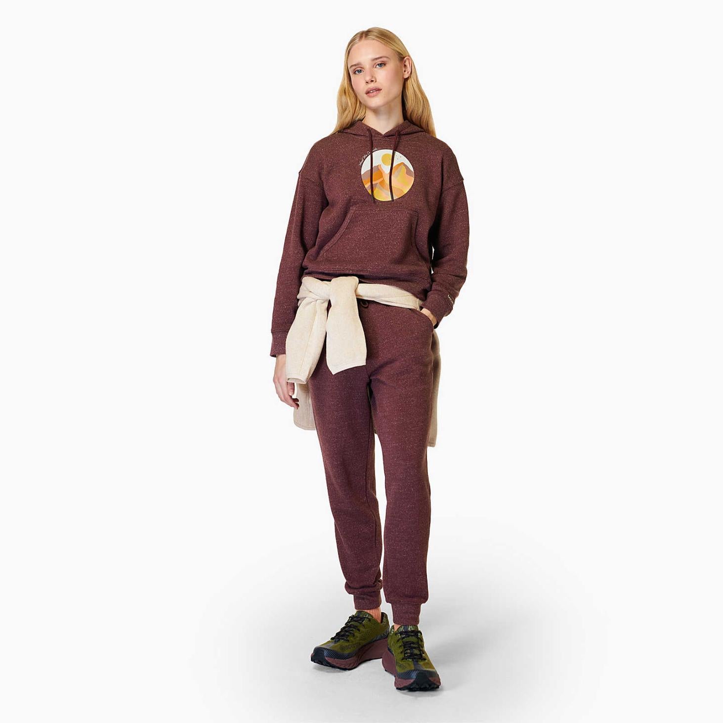 Merrell Circle Outside Hoody Wine Tasting Heather | Women Tops