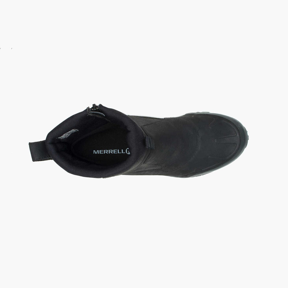 Merrell Coldpack Ice+ 8" Zip Polar Waterproof Black | Men Winter Boots