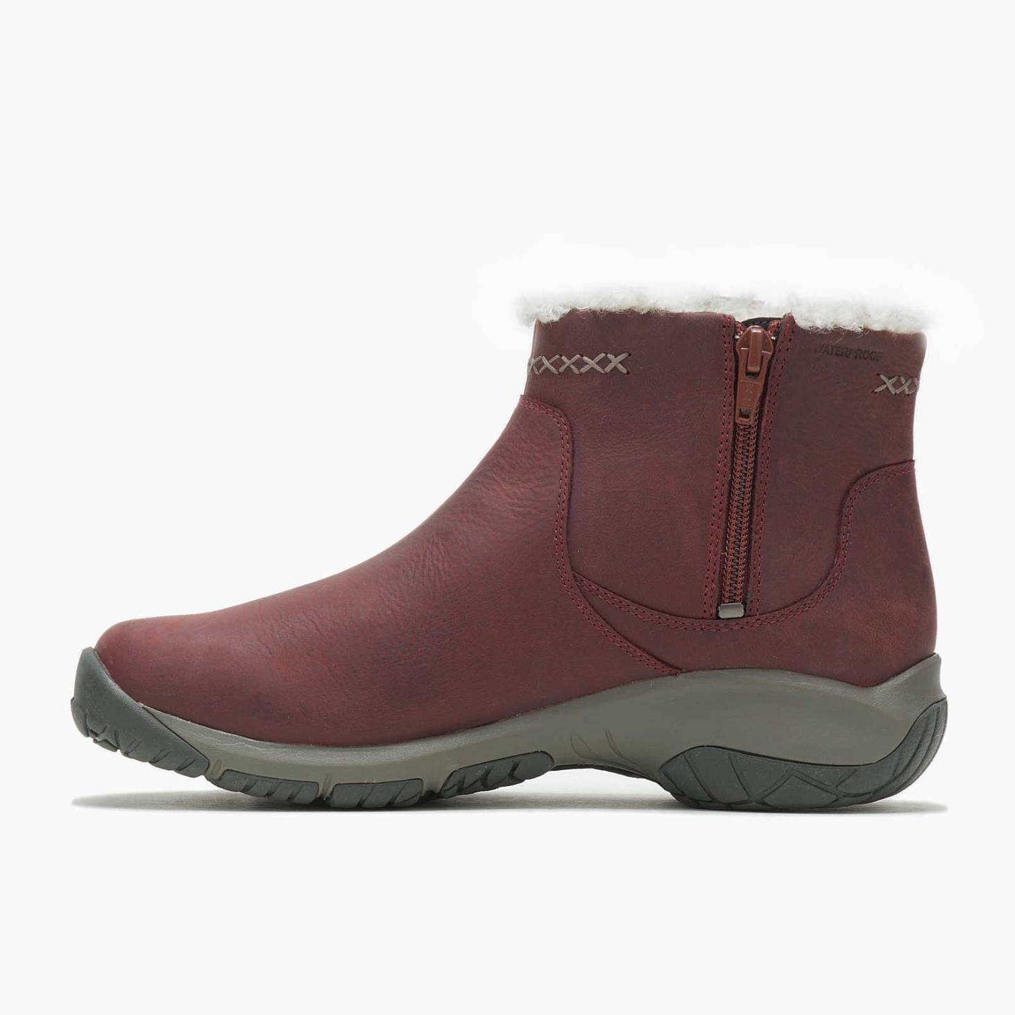 Merrell Encore 4 Bluff Zip Polar Waterproof Sable | Women Winter Boots