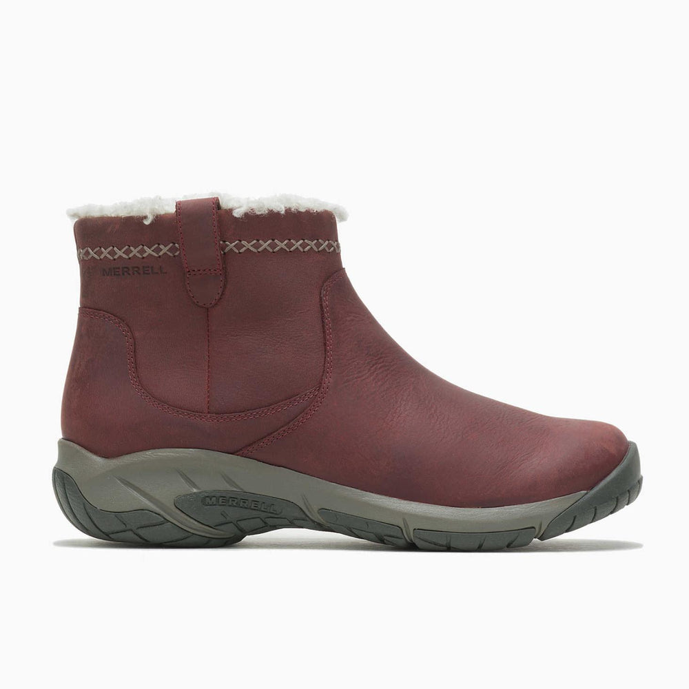 Merrell Encore 4 Bluff Zip Polar Waterproof Sable | Women Winter Boots