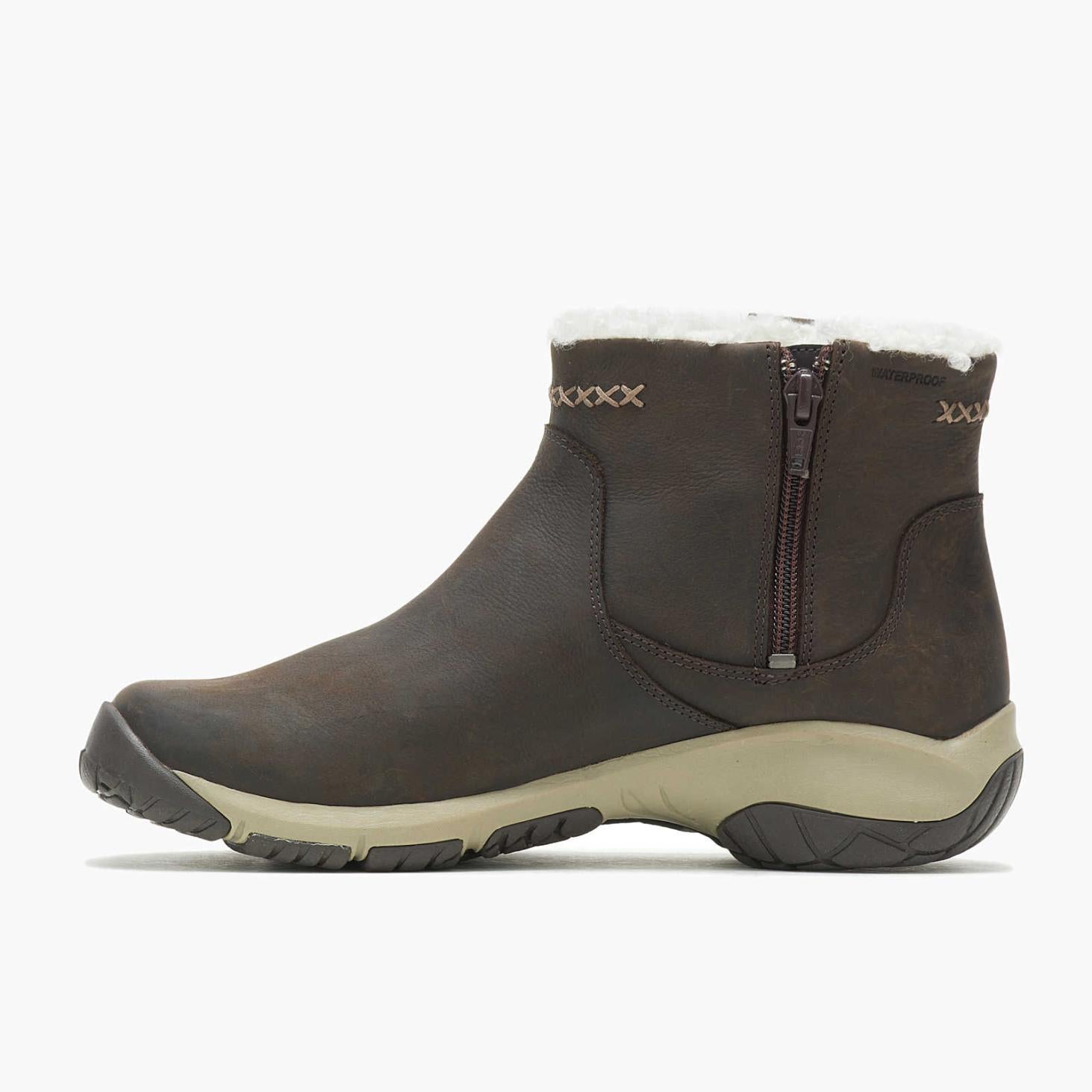 Merrell Encore 4 Bluff Zip Polar Waterproof Wide Width Espresso | Women Boots