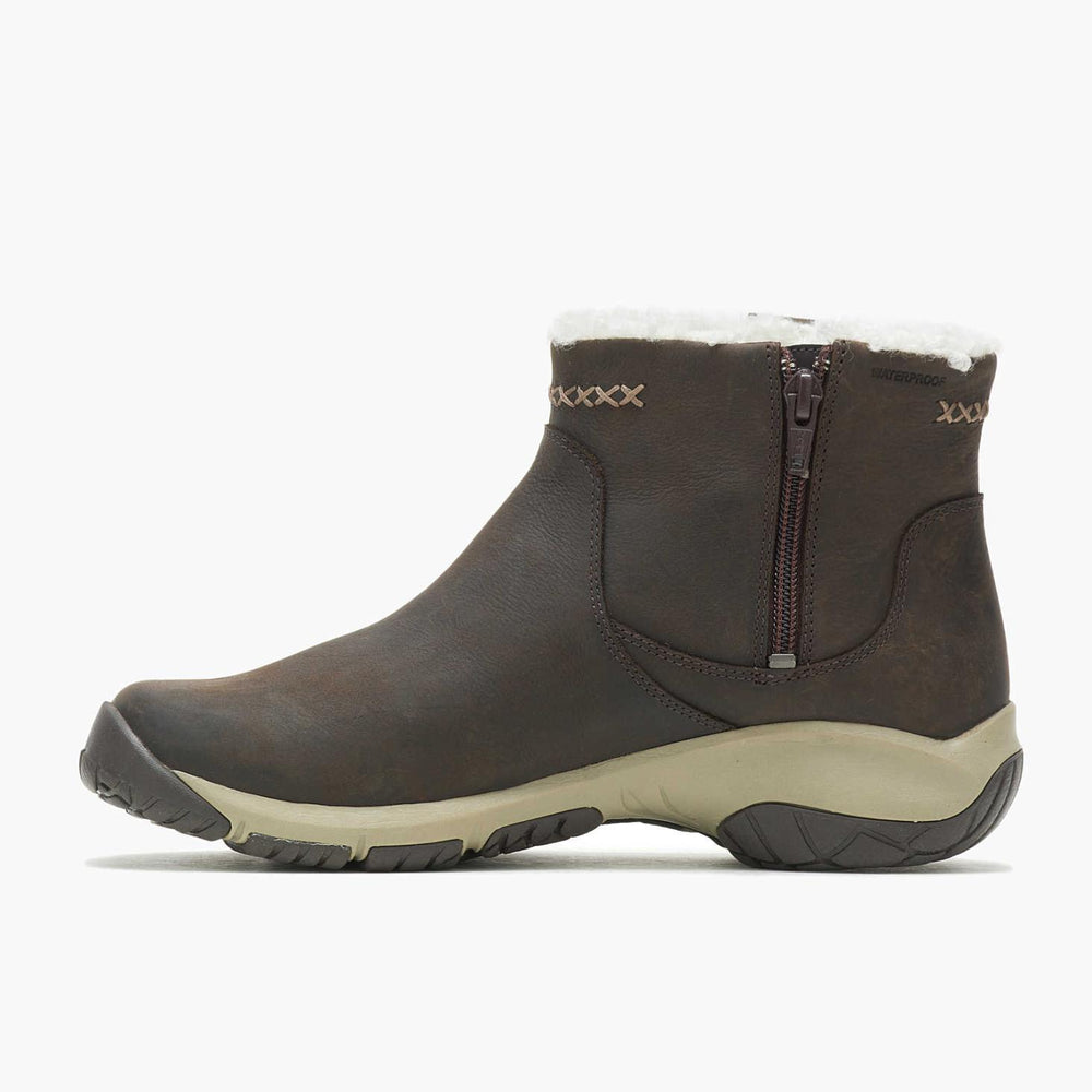 Merrell Encore 4 Bluff Zip Polar Waterproof Wide Width Espresso | Women Boots