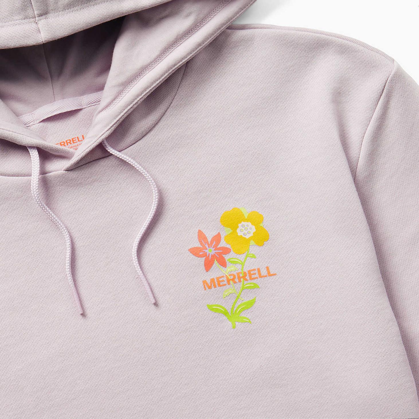 Merrell Floral Fleece Hoody Orchid Hush | Women Tops
