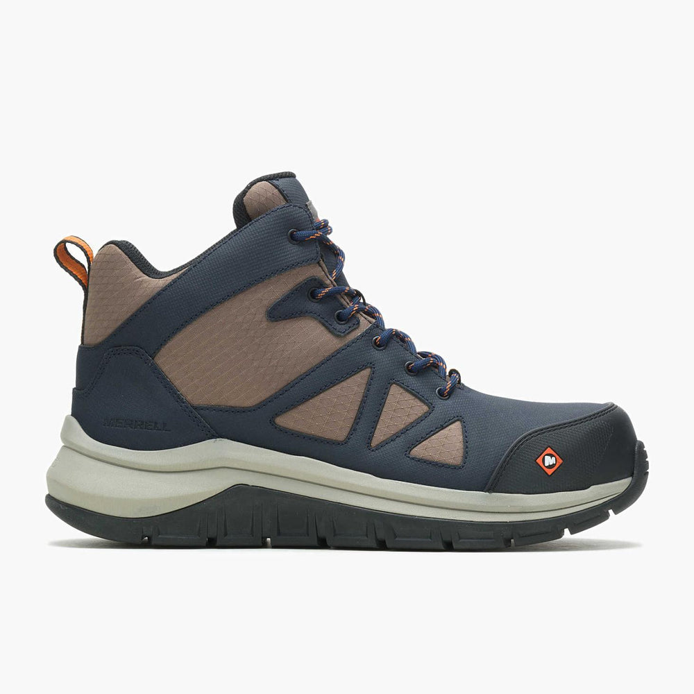 Merrell Fullbench Speed Mid Carbon Fiber Navy | Men Boots
