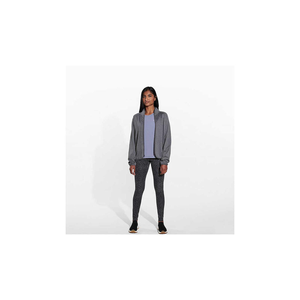 Merrell Geotex Full Zip Rock Heather | Women Tops