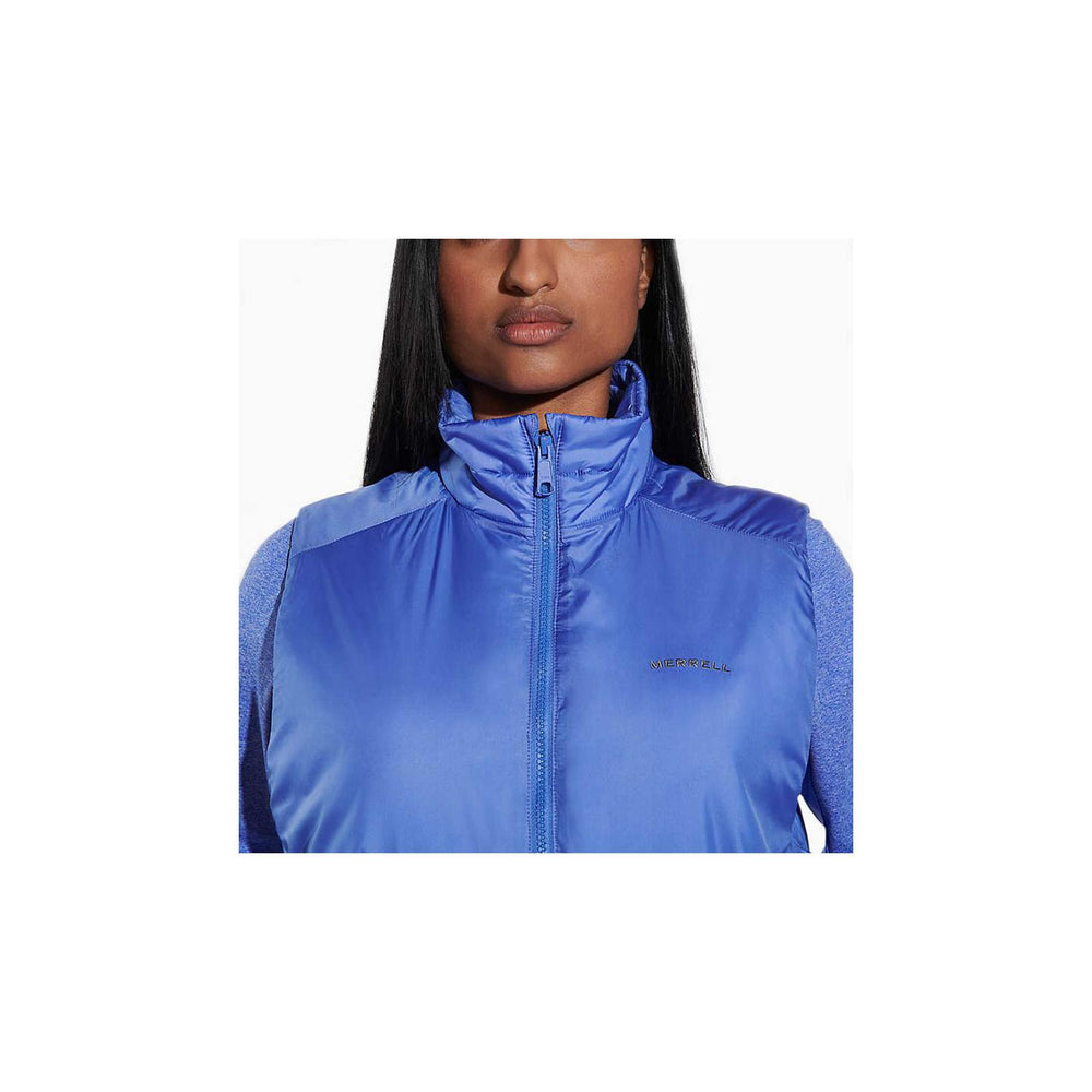 Merrell Geotex Insulated Vest Baja Blue | Women Tops