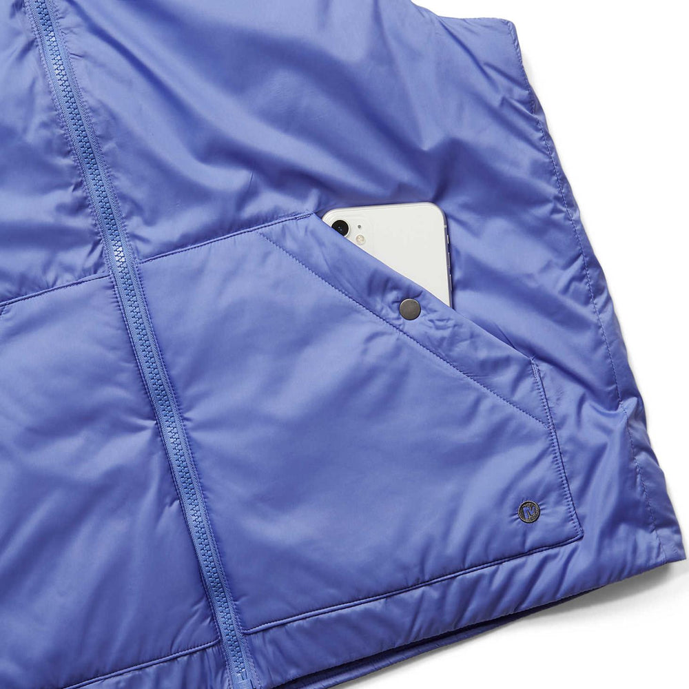 Merrell Geotex Insulated Vest Baja Blue | Women Tops