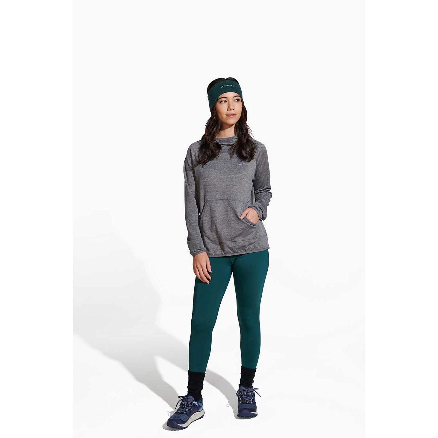Merrell Geotex Pullover Hoody Rock Heather | Women Tops