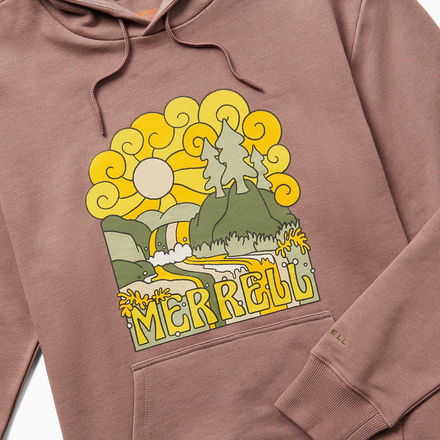 Merrell Groovy Fleece Hoody Antler Heather | Women Tops