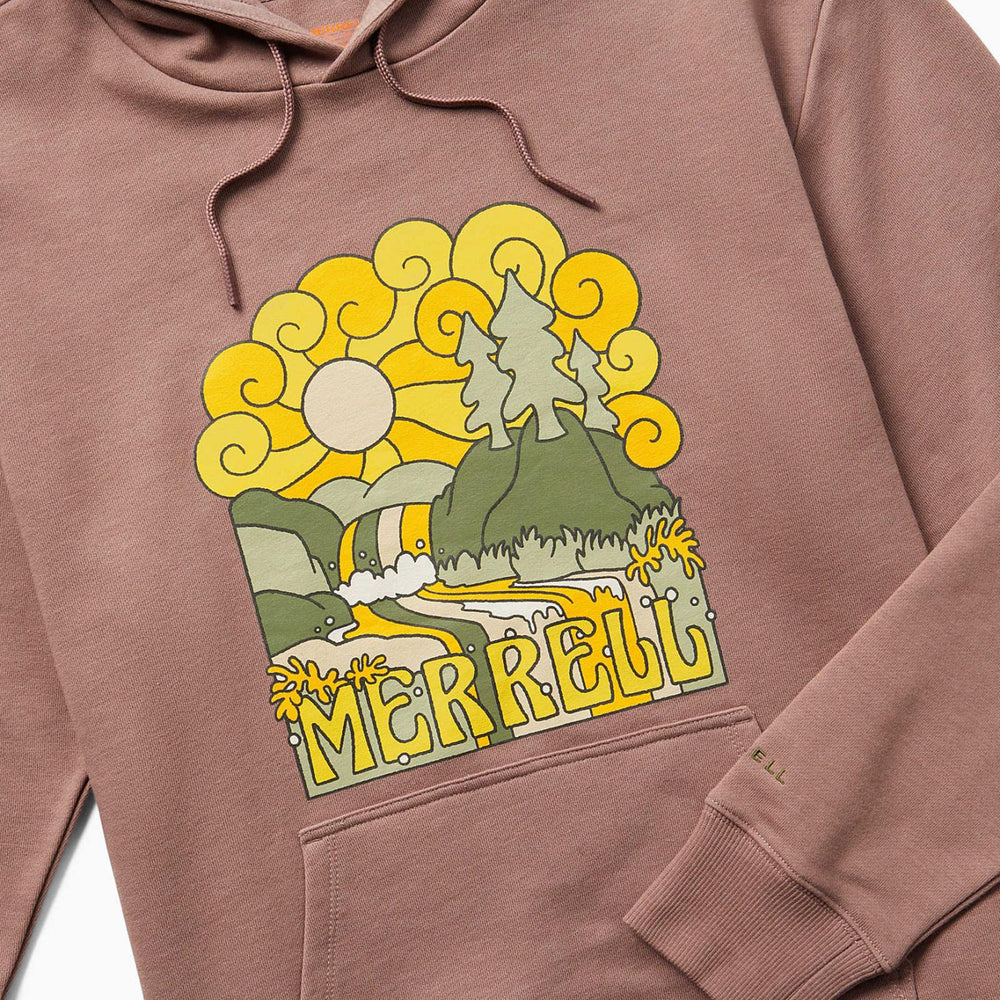 Merrell Groovy Fleece Hoody Antler Heather | Women Tops