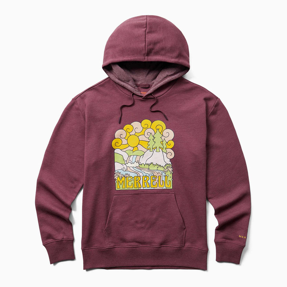 Merrell Groovy Fleece Hoody Plum Wine Heather | Women Tops