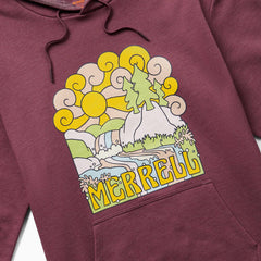 Merrell Groovy Fleece Hoody Plum Wine Heather | Women Tops