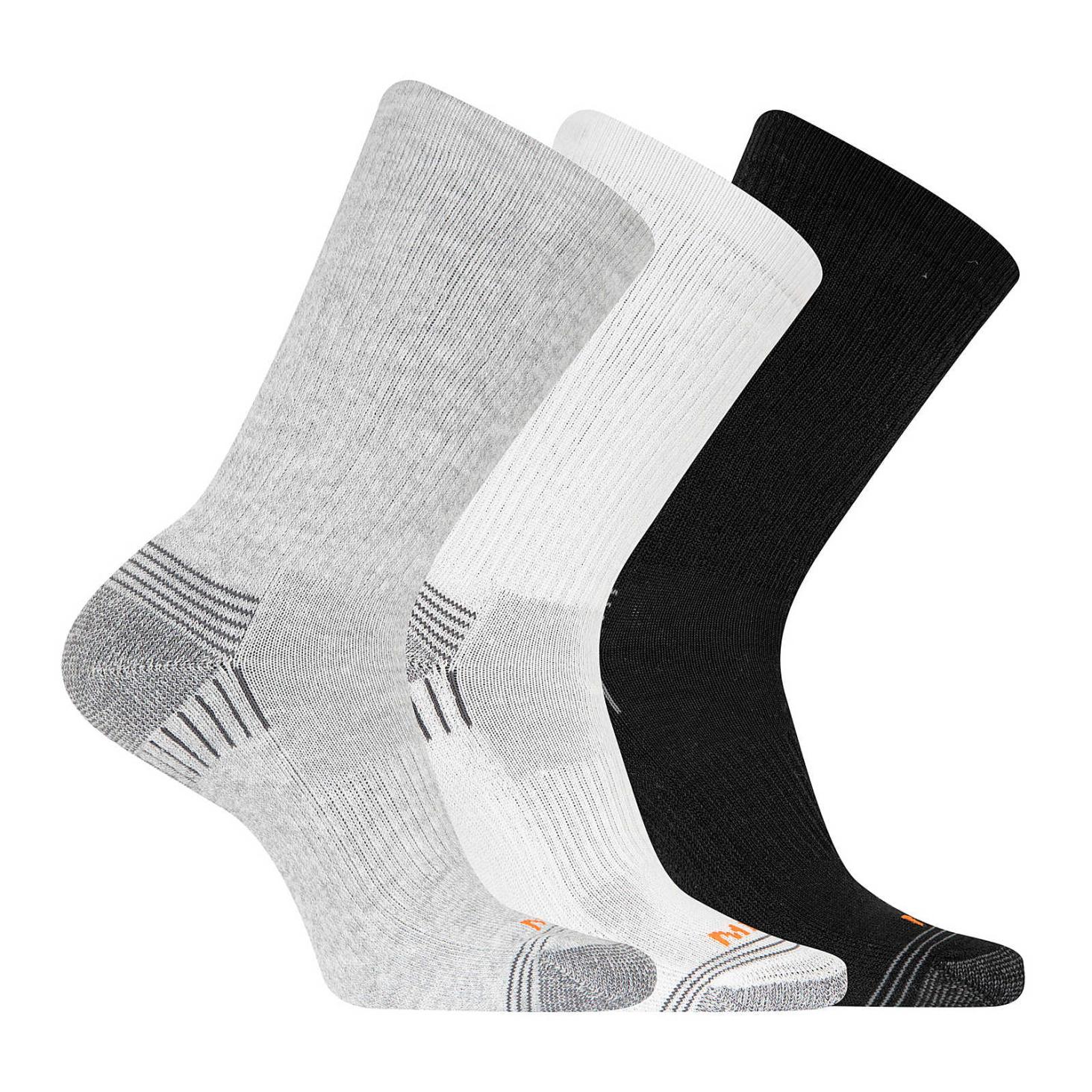 Merrell Hiker Crew Sock 3 Pack Grey Heather Asst | Women/Men Socks