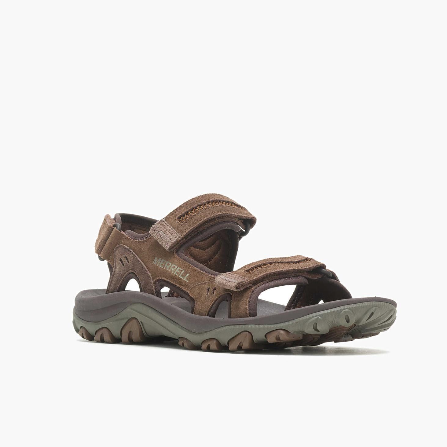 Merrell Huntington Convertible Leather Earth | Men Sandals