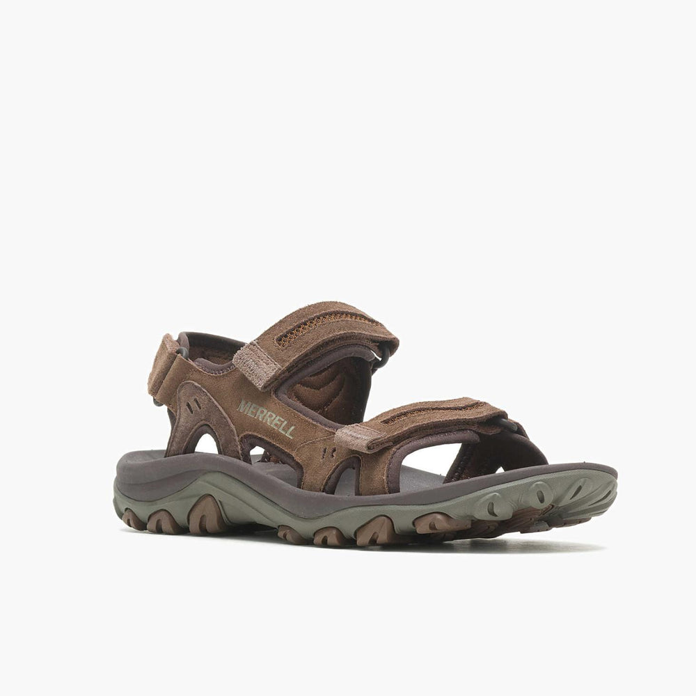 Merrell Huntington Convertible Leather Earth | Men Sandals