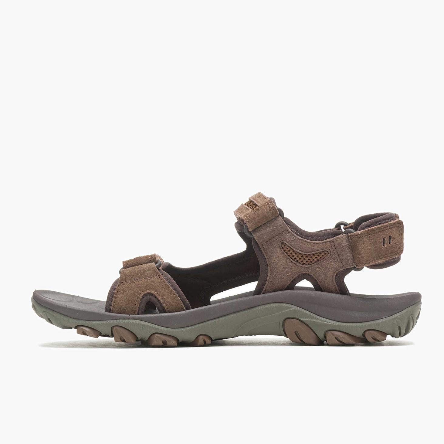 Merrell Huntington Convertible Leather Earth | Men Sandals