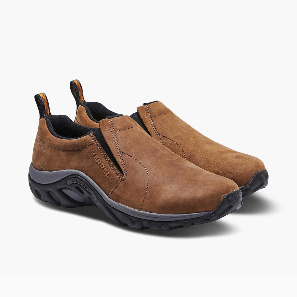 Merrell Jungle Moc Nubuck Brown | Men Slip-Ons